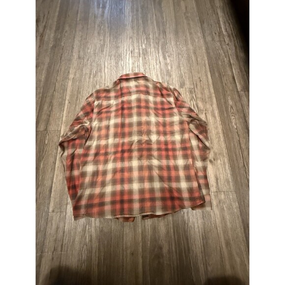 Kuhl Shirt Men's L Brown Plaid The Law Long Sleeve Flannel Outdoor Hiking Grunge - Picture 7 of 10